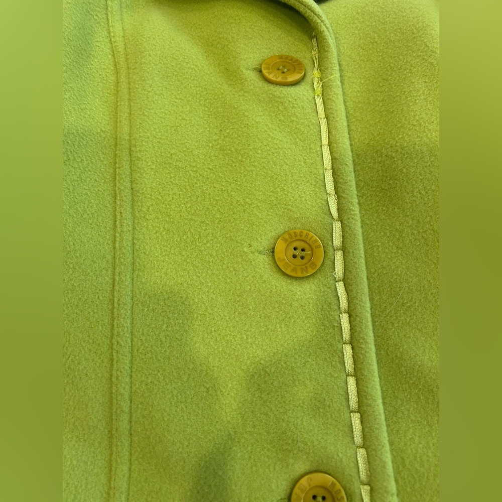 MOSCHINO JEANS - 2000’s Vintage Wool Trench Coat Size 10 - Picture 14 of 16